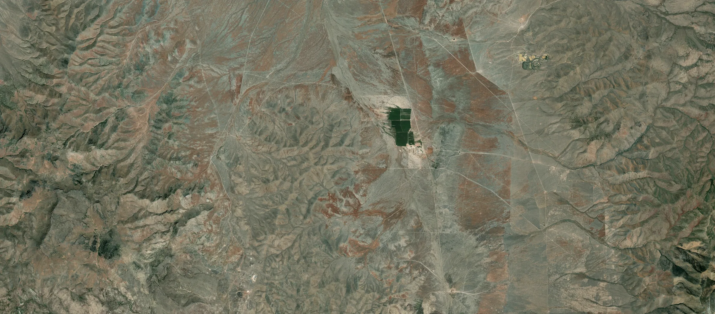 Satellite view of the Amonett-Frank project area, Pershing County, Nevada